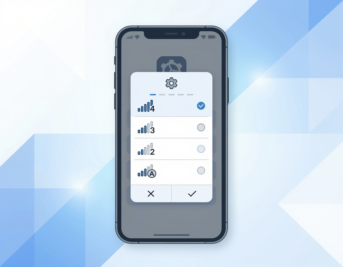 네트워크 방식 선택 팝업 화면 일러스트