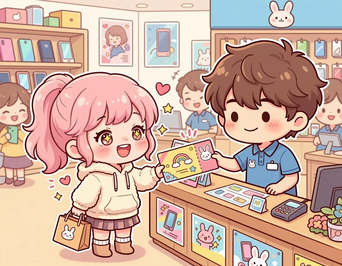 통신사 요금 할인을 받는 캐릭터